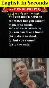 SSC PYQ-5 #sscenglish #sscenglish #sscstenographer #ssccgl #englishclass #englishgrammar #sscpyqs