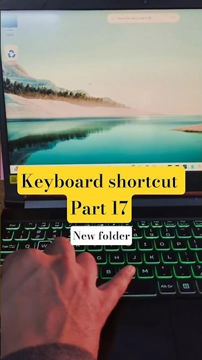 Create New Folder using Keyboard #shortcutkeys #windows11#acernitro5 #newfolder