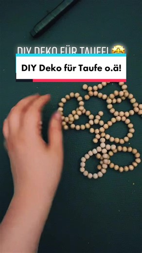 DIY Deko für eine Taufe: Fische aus Perlen selber machen