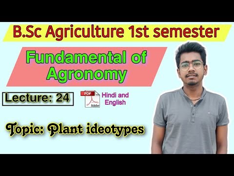 Plant Ideotype | Plant Ideotype concept| types of ideotype| Features of ideotype | B.sc Agri 1st sem