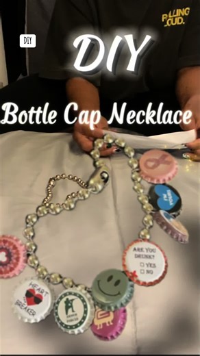 DIY Bottle Cap Necklace Tutorial