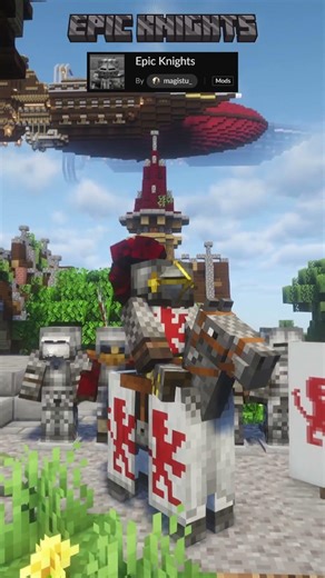 Minecraft Top Knights Mods! #2 #shorts #minecraft