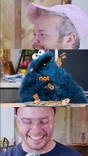 Cookie Monster Eating Method Achieved #shorts #CookieMonster