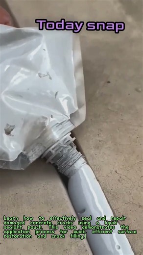 Efficient Concrete Crack Repair and Liquid Sealant Application