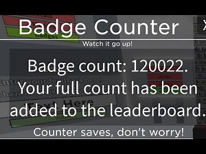 120k Badges in Roblox - Badge Collecting