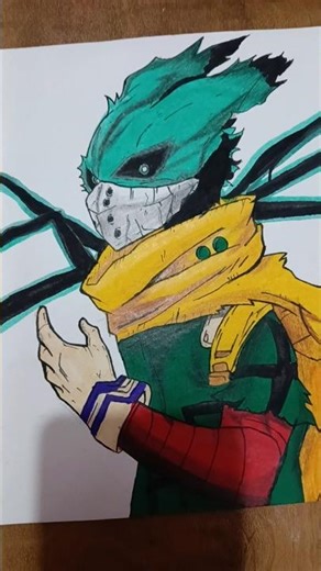 Making Deku🔥 from MHA👹 #shorts #animeart