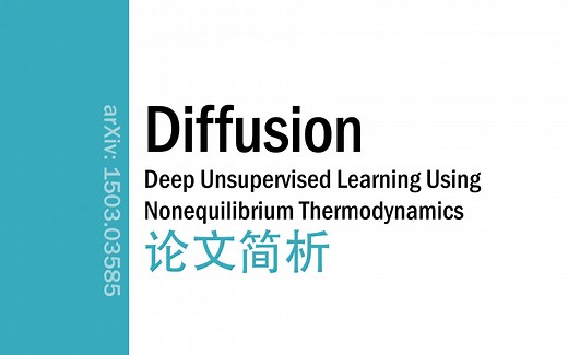 [论文简析]Deep Unsupervised Learning using Nonequilibrium Thermodynamics[1503.03585]