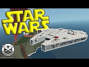 MILLENNIUM FALCON RESCUE MISSION! - Stormworks: Build and Rescue Update Gameplay - Star Wars Builds