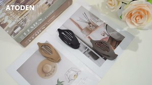 ATODEN Flat Hair Claw Clips for Thick and Thin Hair - Large Alligator Clips, Duck Billed Barrettes and Matte Neutral Clamps for Women and Girls