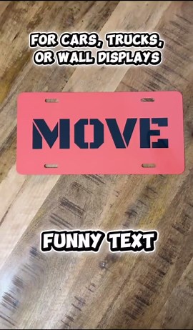 Personalized Custom Car License Tag – Aluminum Plate - Front Car Plate, Mini Plate, Wall, Bike, Golf Cart Tag 2 Sizes – Choose Color & Text - Etsy