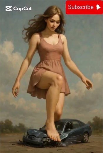 Giantess crush | AI Generated | #crushing #giants #aigenerated