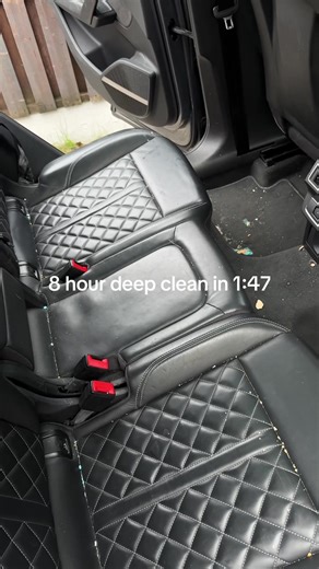 8 hour dirty deep clean in 1:47 🔺 #Deepclean #detailing #satisfying #transformation #carcare