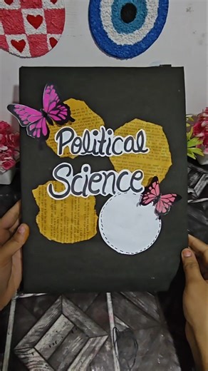 project file Decoration Idea💡|Political science cover page #shorts #trending #viral #ytshorts #diy