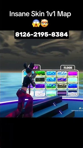 Best Skin Map Fortnite #fortnite #1v1 #viralvideo #shorts