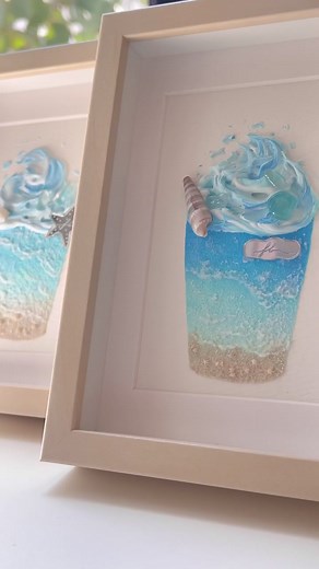 海のアイスフロート描きました 美味しそうって思ってもらえたら嬉しいです♡ #海#フロート#アイス