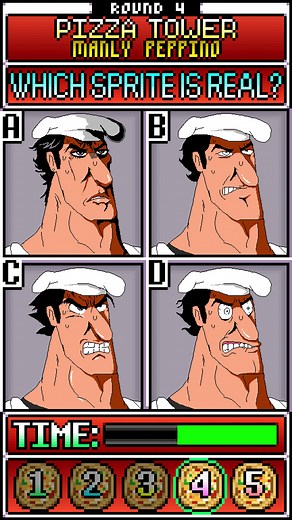 Which sprite is REAL?! 🍕 Pizza Tower edition! Lap 2! 🍕 #fyp #fypシ #foryou #satisfying #pixelart #animated #art #draw #trivia #quiz #peppino #challenge #pizza #pizzatower