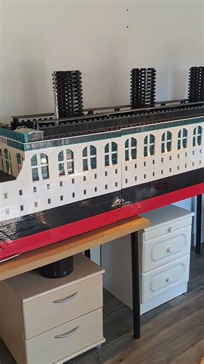 I Built 4 huge funnels for my 16ft LEGO TITANIC MOC #lego #titanic
