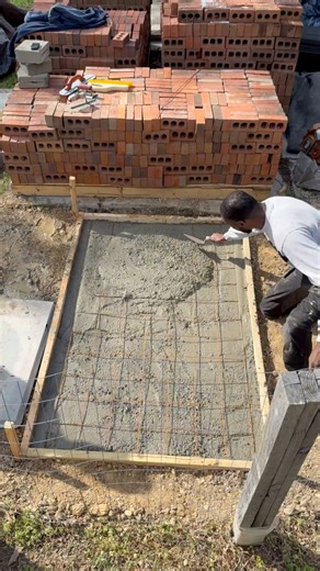 Pouring a Concrete Slab! This is a small concrete slab I poured for the garden shed! #concrete #concreteslab #HomeImprovement #diy | From The Ground Up DIY