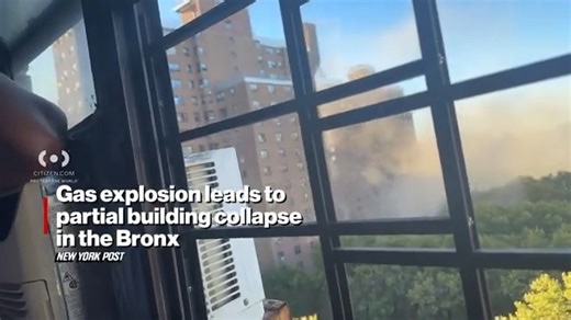 🚨 BREAKING: Bronx high-rise partially collapses after explosion. The FDNY said it responded to a report of a possible gas explosion, and that it appears the building's incinerator shaft may have collapsed. The blast sent bricks, air conditioning units and other debris raining down onto nearby buildings and the sidewalk and street below. Water also appeared to be bubbling up from the ground, possibly from a damaged pipe. | Trump America First