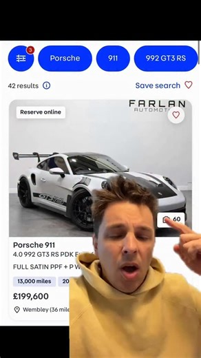 Never thought the Porsche 992 GT3 RS would be these prices so quickly!? Your thoughts? #Porsche #GT3RS | Archie Hamilton Racing