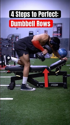 4 Steps to Perfect: Dumbbell Rows ⚠️ #back