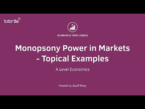 Monopsony Power in Markets - Topical Examples I A Level and IB Economics