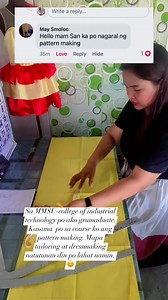 Hi maam May Smoloc. Salamat po sa katanungan.😇❤️ kong gusto niyo po matuto sa paggawa ng pattern, pwede po kayo mag enroll sa TESDA o di kaya naman may mga online courses din po.😇 or kong gusto niyo po matuto saakin direct PM po.😍 #sewingcommunity #sewinglovers #mananahi #sewingtutorial #sewingtips #sewing #sewingproject #sewinglove | May Ann Palacio Domingo-Cirilo