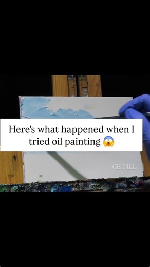 What Happens When Trying Water Mixable Oils 🎨 Seascape + Sailboat Painting ⛵️