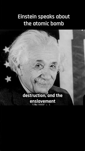 Einstein Speaks About the Atomic Bomb #Einstein #Bomb #Physics #Oppenheimer #Hiroshima