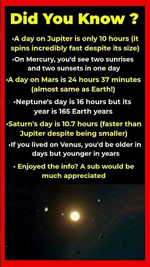 A Day on Other Planets Will Blow Your Mind ⏰🪐