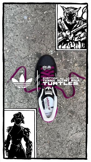 🐀 vs. 🗡️ TMNT x @adidas Superstar Shell Toe available now #adidas #tmnt #teenagemutantninjaturtles #sneakerhead