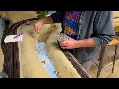 Scenery in the River Area- Gravel and Rock River Bed 080