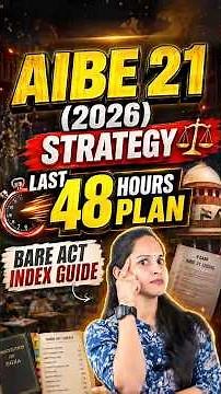 Crack AIBE 21 (2026) Smartly! Do This Right Now 🚨