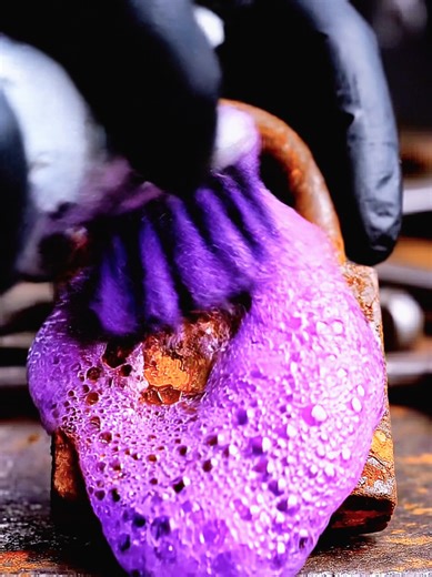 From Scrap Rust → Mirror Steel 😳🛢️” #rustremoval #asmr #satisfying #oddlysatisfying #restoration