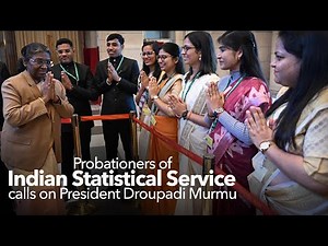 Probationers of Indian Statistical Service calls on President Droupadi Murmu at Rashtrapati Bhavan