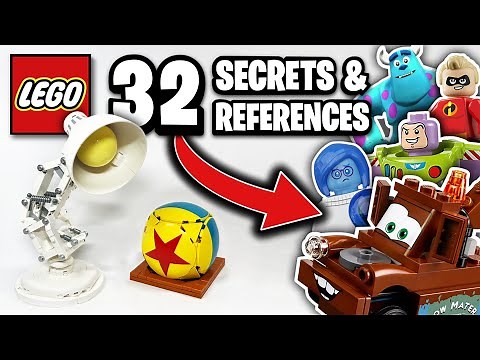 LEGO Disney Pixar Luxo Jr. Lamp (21357) IDEAS Set Review - 32 REFERENCES!?