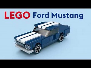 Ford Mustang 1967 in Under 100 LEGO Pieces | Full Build Tutorial