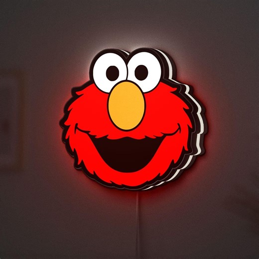 Elmo Sesame Street LED Light Box, Kids Room Night Light, Nursery Decor, Toddler Birthday Gift, Childrens Desk Lamp - Etsy