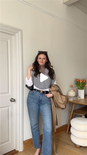 jessica chelsea hamilton. on Instagram: "what I wear when I don’t know what to wear 🤍 You can’t beat blue jeans and a white shirt - it’s classic, capsule, chic - all the c’s and welcome back to 30 days of outfits on my size uk 10-12 body let me know what you think & I will see you tomorrow for more spring outfits 🫶🏻"