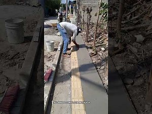 Construcción de Andén en concreto