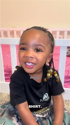 WHAT IS AMINA’s MIDDLE NAME??? & the correct spelling. 1st person gets a free shirt! 🥰🥰🥰 #2yearsold