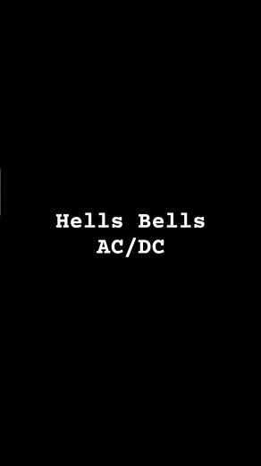 (LOW QUALITY) Hells Bells - AC/DC #rock #metal #lyrics #acdc