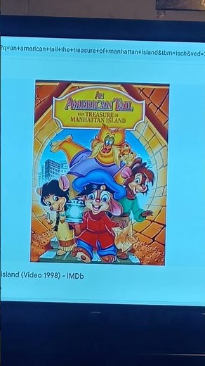 Happy 23rd Anniversary to An American Tail: The Treasure of Manhattan Island!😄😄(2000-2023)