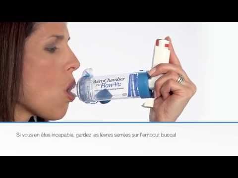 Comment utilisez la chambre AeroChamber Plus* Flow-Vu* avec embout buccal