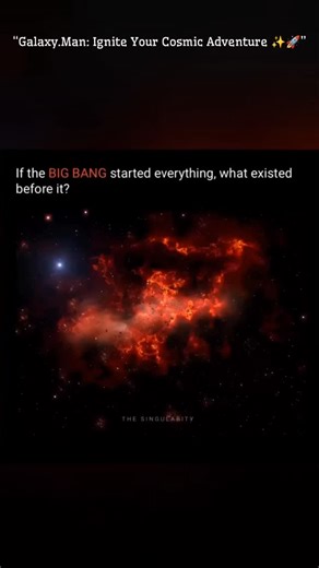 Galaxy • Space • Cosmos ✨ on Instagram: "What was there before the Big Bang? 🤯 This mind-bending question takes us to the edge of space and time, exploring the cosmos' most profound secrets. The Big Bang marks the beginning of our universe, but what if it wasn't the absolute beginning? 🌌 Cosmological theories suggest wild possibilities, from quantum vacuums to endless cycles of expansion and collapse. Imagine universes being born, dying, and rebirn endlessly! ✨ It challenges everything we thou