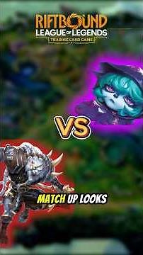 POV Riftbound Gameplay between Rengar and Vex #riftbound #POV #leagueoflegends #unleashed #tcg