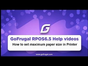 Steps to set maximum paper size in printer
