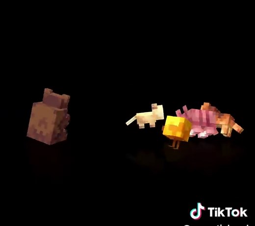These babies don't mess around 💯 #essentialmod #minecraftmod #minecraft #babymobs #dancingfruits