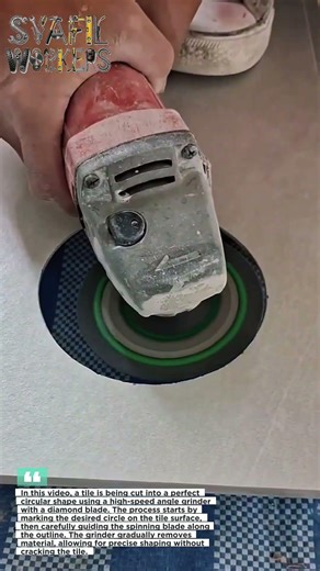 This Tile Cutting Trick Is So Satisfying (Perfect Circle Every Time!)