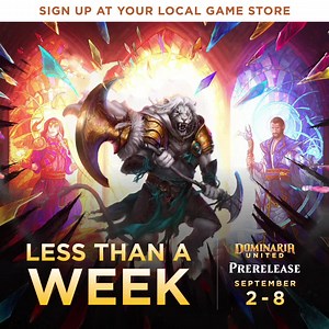The fight for the future of Dominaria begins in less than a week. Sign up at your local store and be part of Dominaria United’s Prerelease event on September 2-8. The Coalition calls for your aid! | Magic: The Gathering